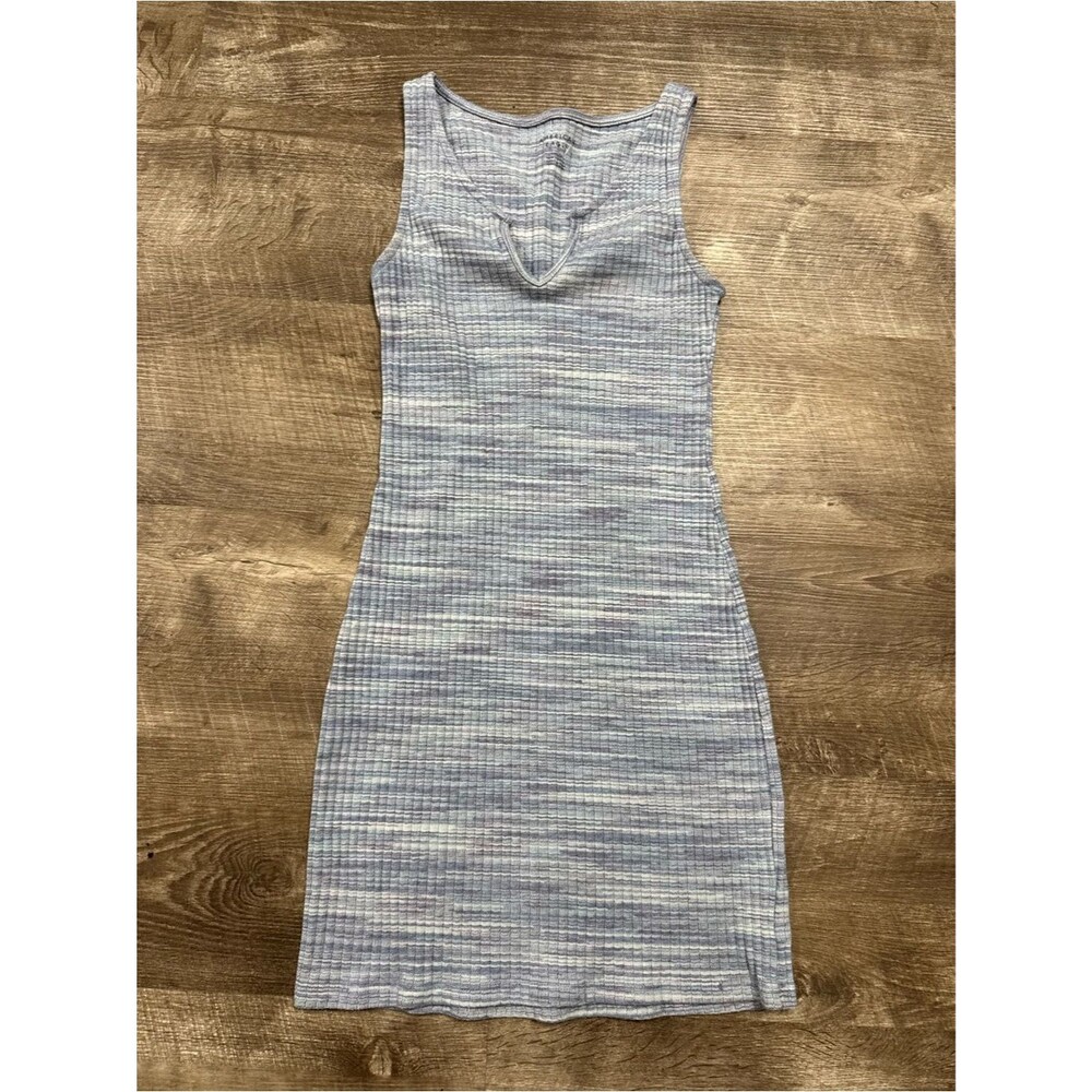 Aerie Blue Sleeveless Bodycon Summer Dress Size Small